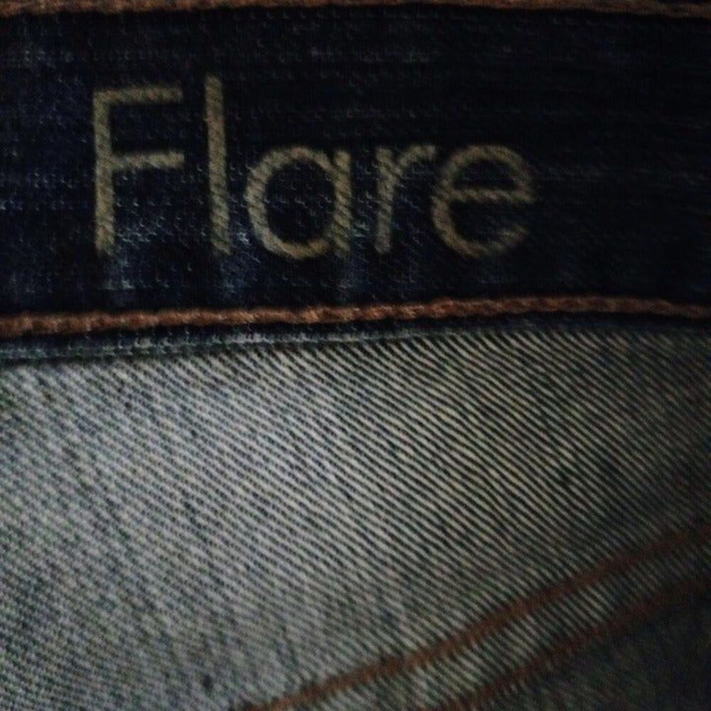 Calvin Klein Size 31/12 Flare Jeans-Medium Wash-Mid Rise-Normcore-Classic- - Picture 10 of 10